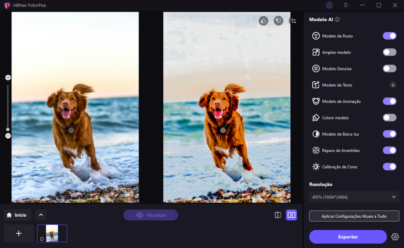 hitpaw fotorpea enhance select second model