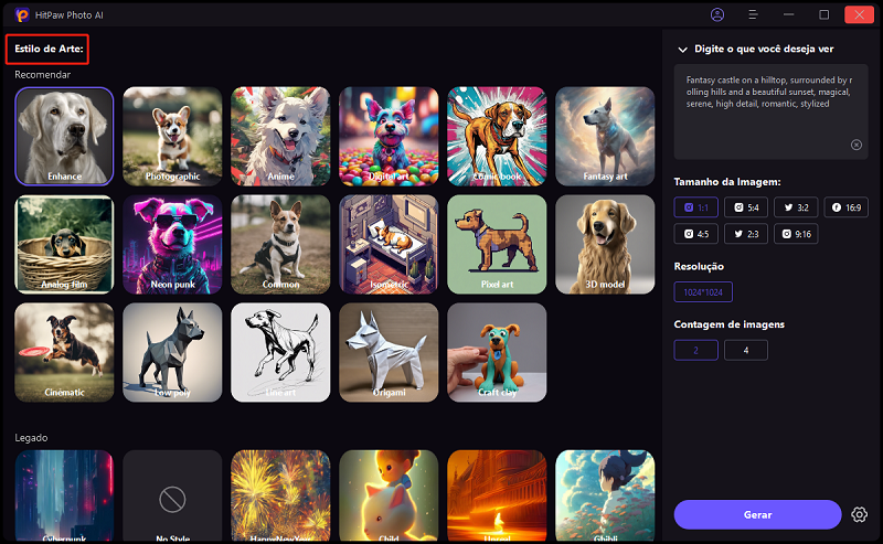 use hitpaw para criar IA desenho