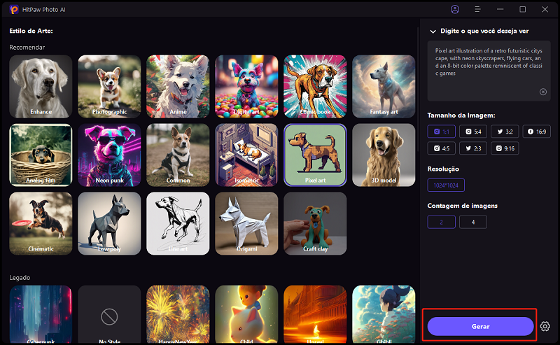 use hitpaw para criar imagem com IA