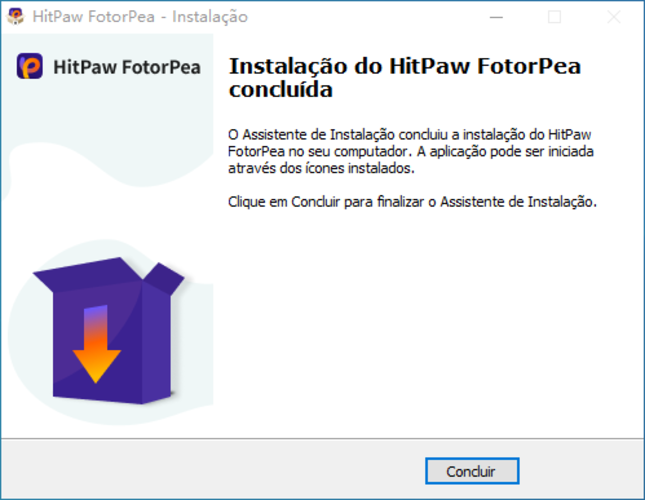 finish hitpaw fotorpea installation