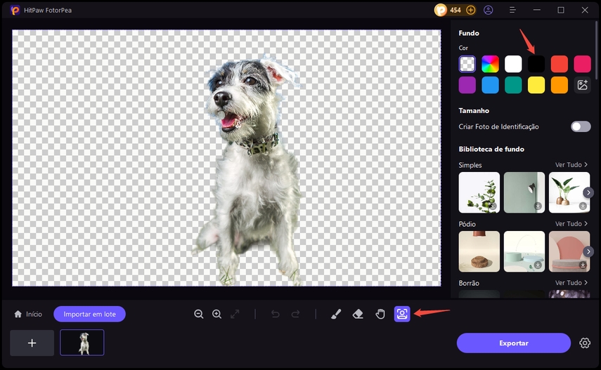 fotografia com fundo escuro