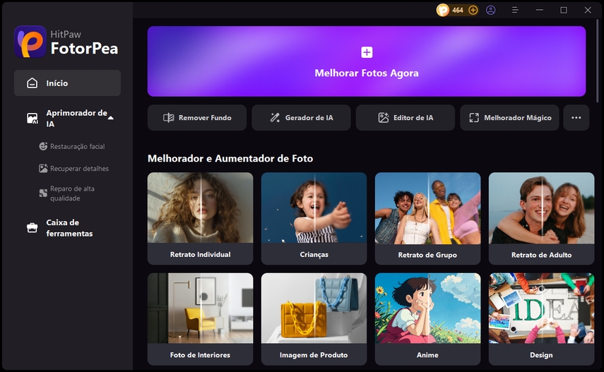 aprimorar e melhorar foto