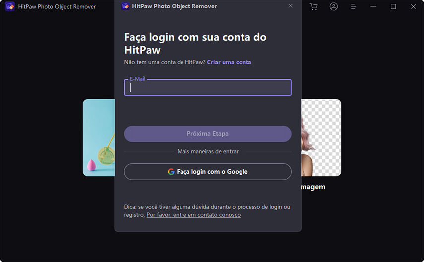 ativar o hitpaw photo object remover