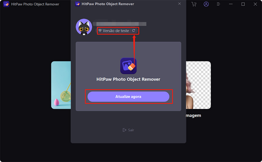 completar o registro do hitpaw photo object remover