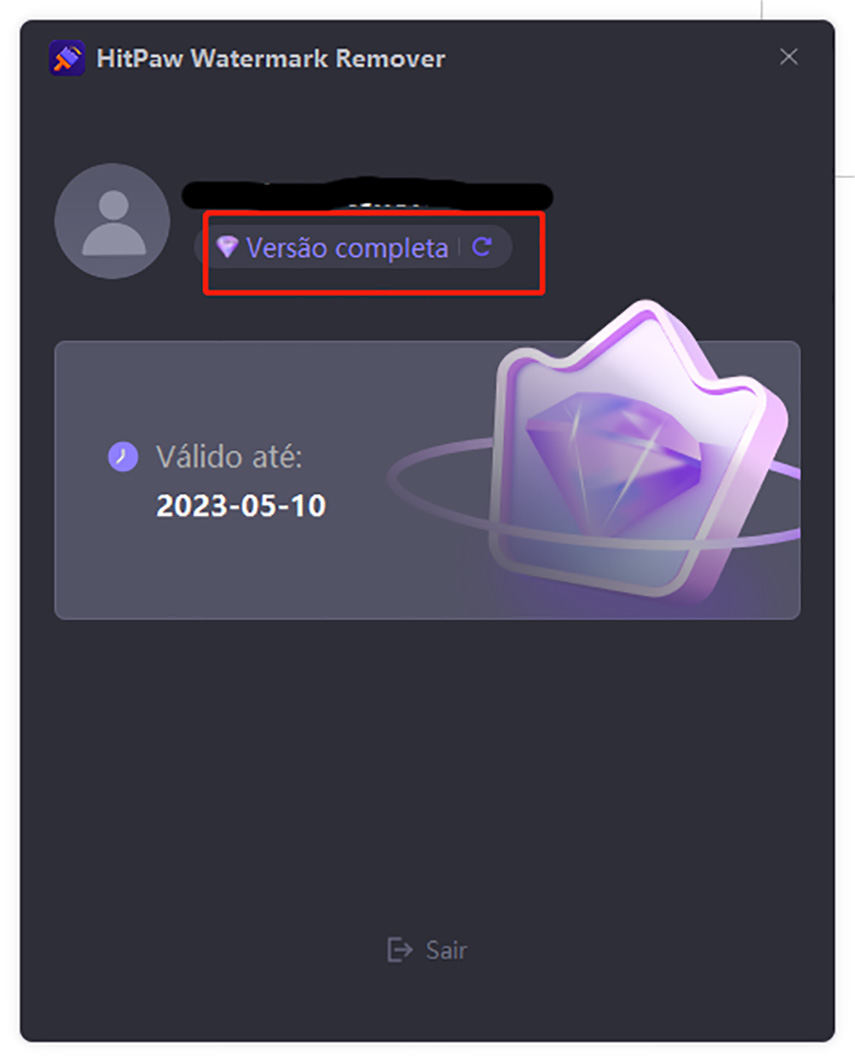 registrar e-mail e código no HitPaw Removedor de Marca D'água