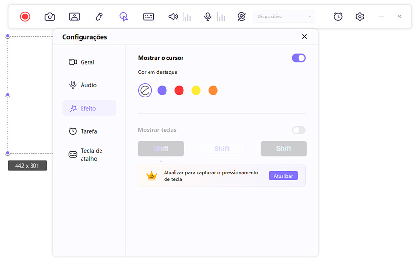 configuraçoes de dispositivo