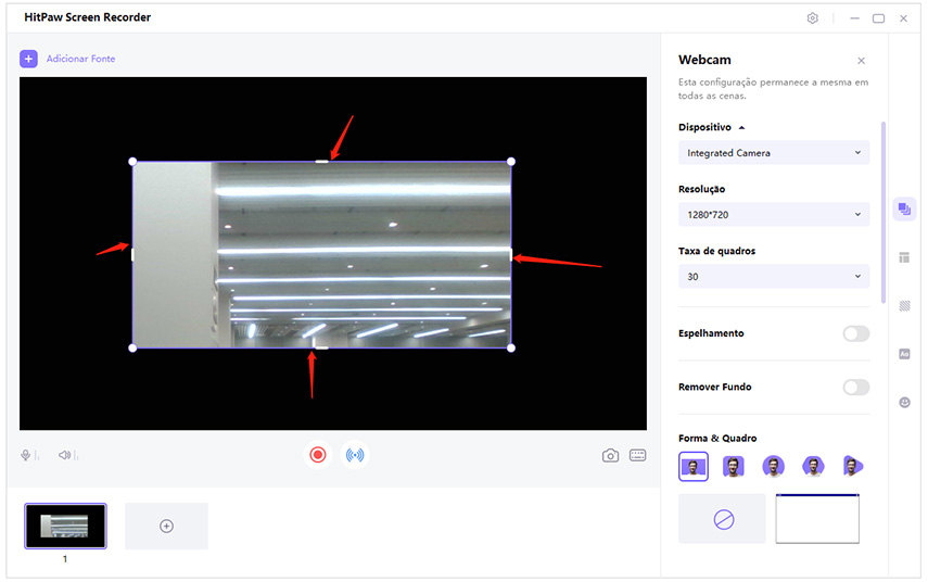 recortar a webcam