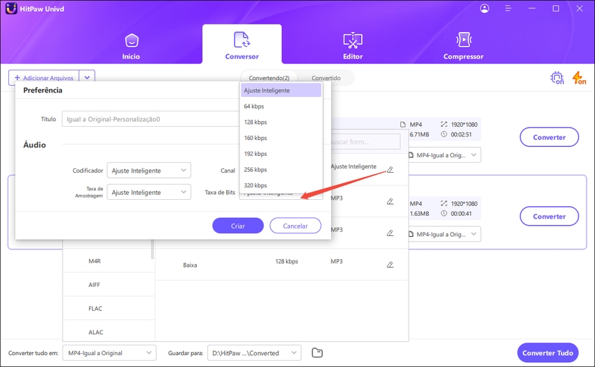 compactar áudio com alternativa ao audition