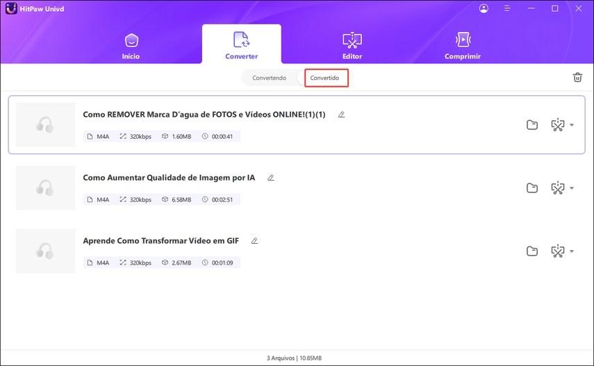 acessar arquivo convertido