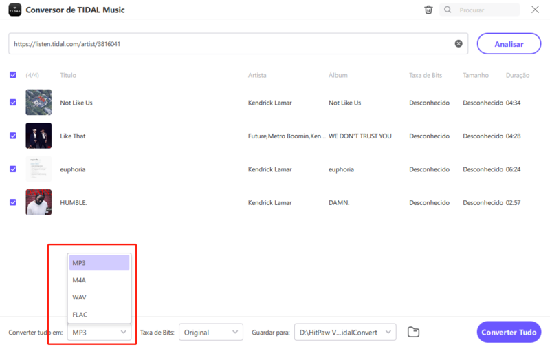 convert tidal to mp3