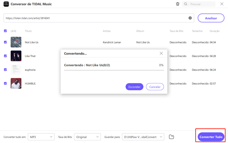 converter música das marés para mp3