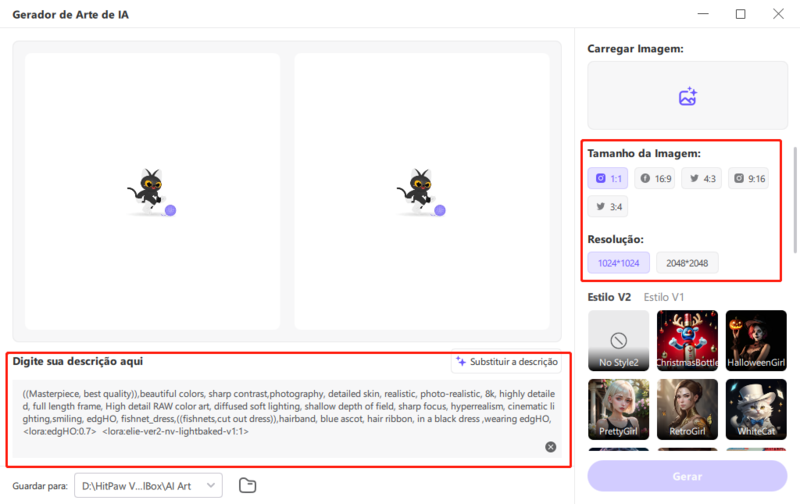 gerando imagem de ia de instrução