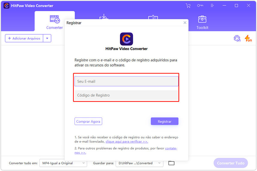 registrar hitpaw video converter