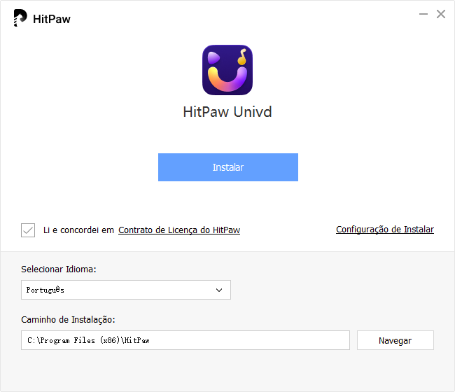 instalar o HitPaw video converter