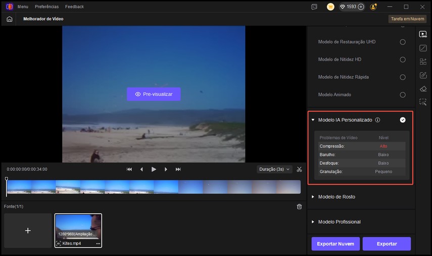 hitpaw vikpea modelo de aprimoramento de vídeo ai pilot smart analyze video