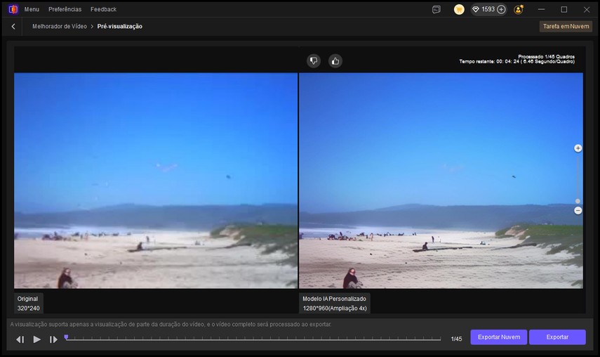 pré-visualização do modelo de aprimoramento de vídeo do hitpaw vikpea ai pilot