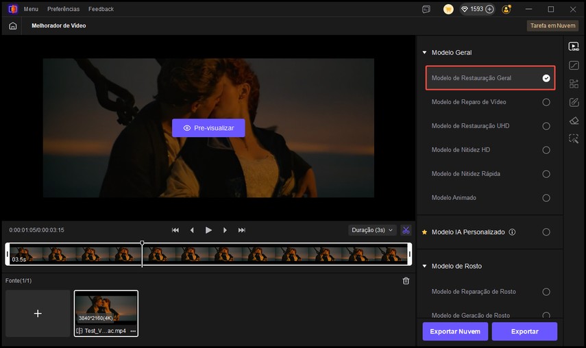 modelo de restauração geral do hitpaw vikpea