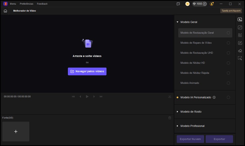 importar vídeo compactado
