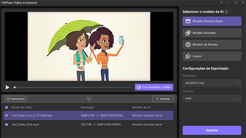 hitpaw enhancer é o melhor aplicativo para aumentar a qualidade de vídeo