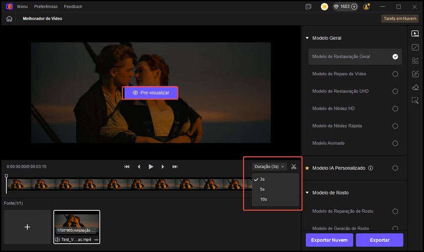 opções de visualização do hitpaw vikpea video enhancer