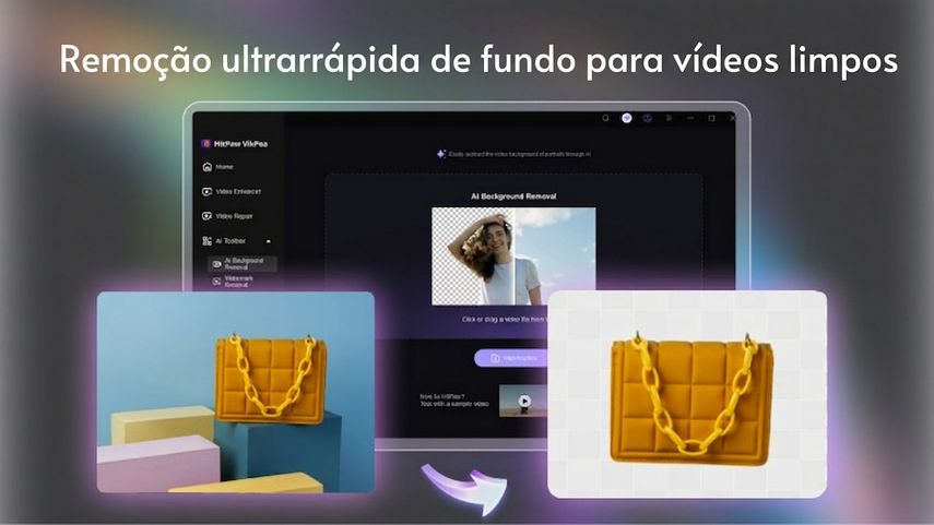 HitPaw VikPea removedor de fundo de vídeo
