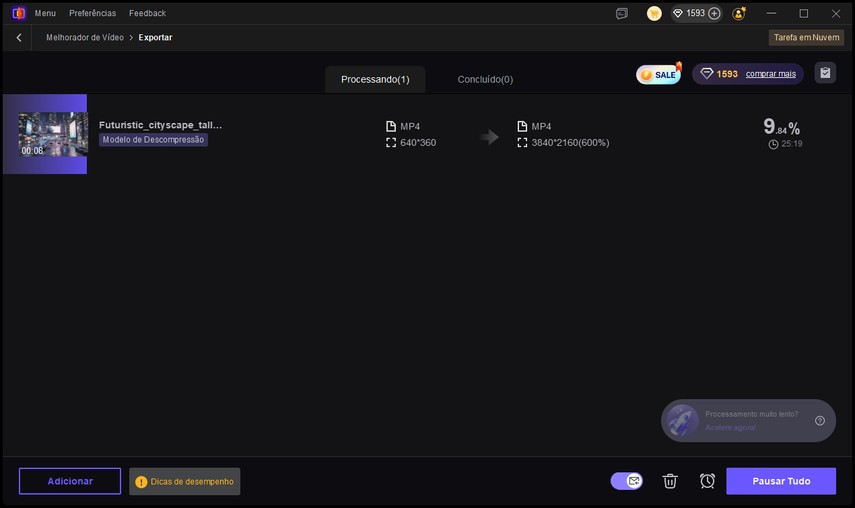 vikpea descompactando vídeo