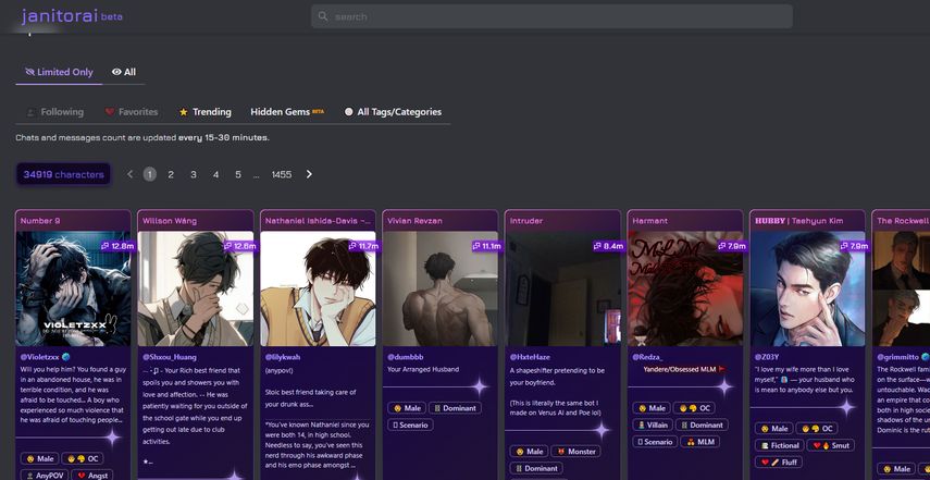 JanitorAI - Interface simples com integração de APIs
