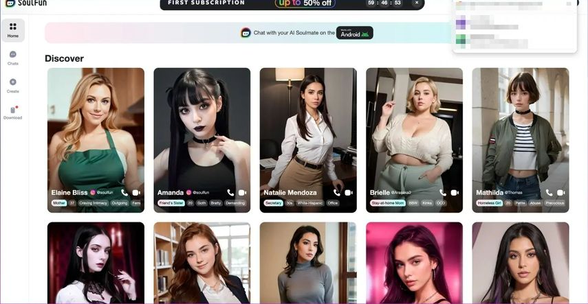 Soulgen AI - Criação de personagens com visual e IA de imagem