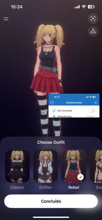 Macete trajes Ani passo 3