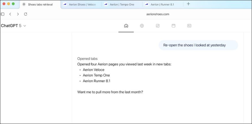 ChatGPT Atlas Memórias do Navegador