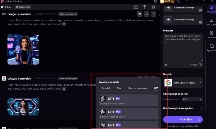 hitpaw fotorpea gerar foto