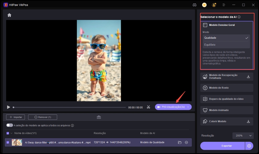 Escolher modelo de IA no VikPea