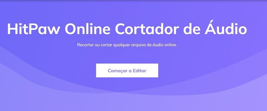 cortar audio online com hitpaw cortador de audio online