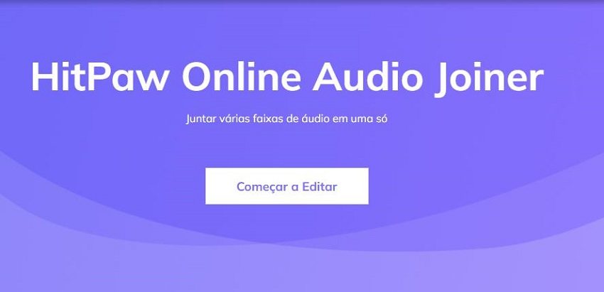 juntar audios com hitpaw audio joiner online