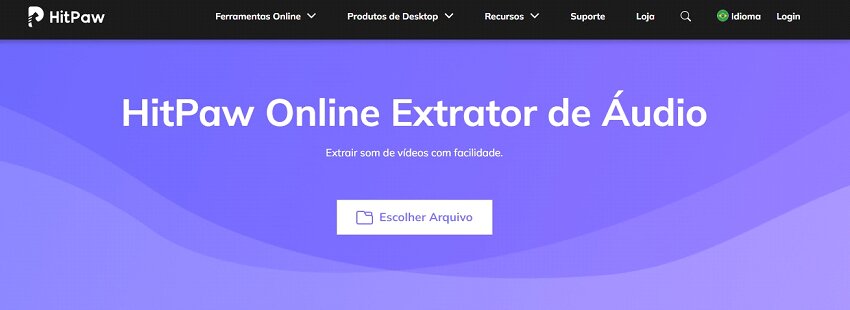remover áudio de vídeo online com hitpaw