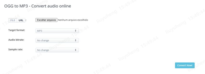 aconvert ogg para mp3