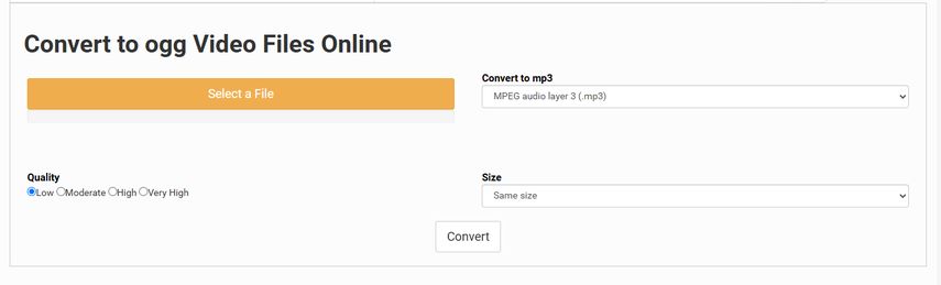 files conversion ogg para mp3