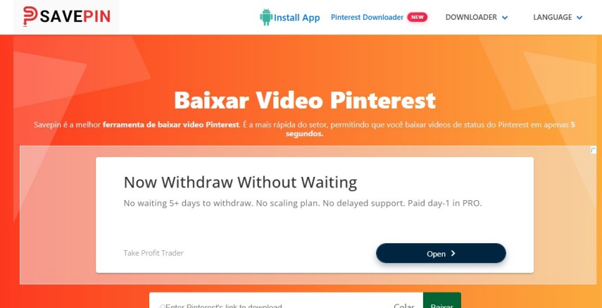 pinterest video baixador savepin app