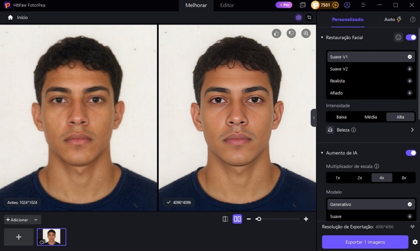elevar a resolucao de imagens comprimidas