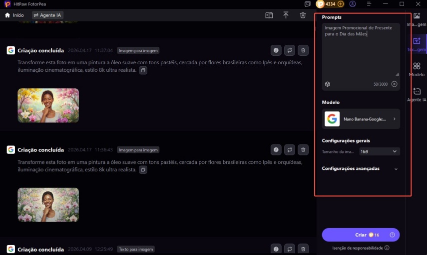 gerar cartao de dia das maes