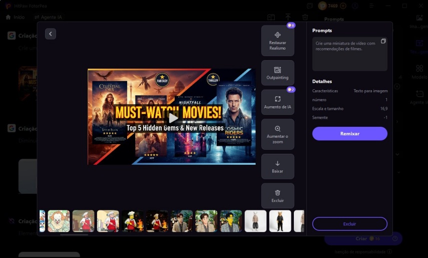 remover legenda de poster com hitpaw fotorpea