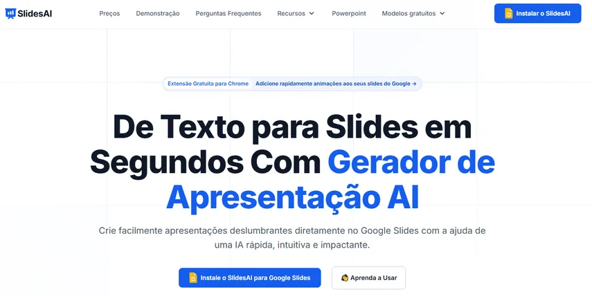 SlidesAI integração perfeita com Google Slides
