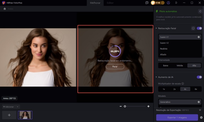 melhorar sua foto com hitpaw fotorpea