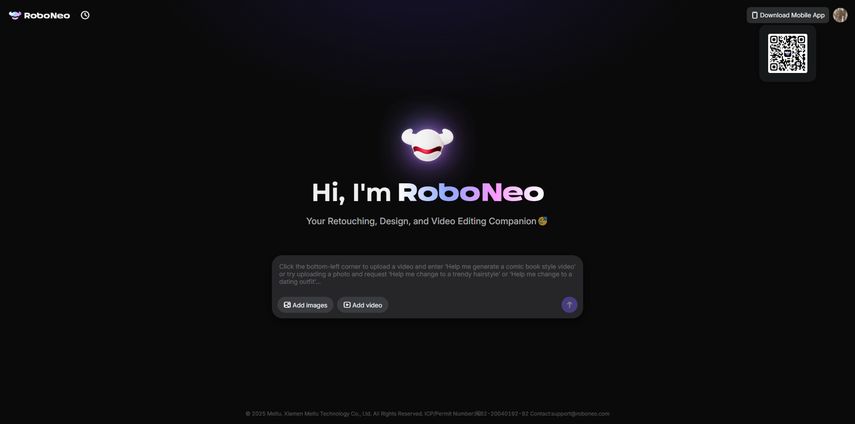 Interface do RoboNeo
