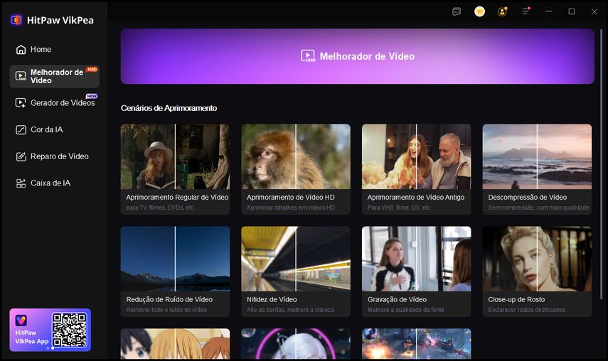 Abrindo o HitPaw VikPea e carregando o vídeo de 'Foi Apenas um Acidente'
