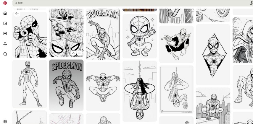baixar desenho de spider man em pinterest