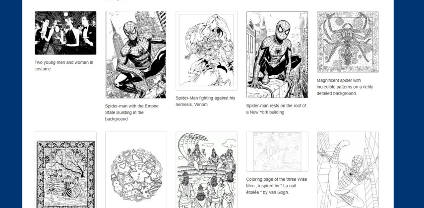 baixar desenho de spider man em just color