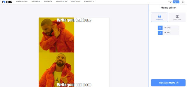 iloveimg gerar memes