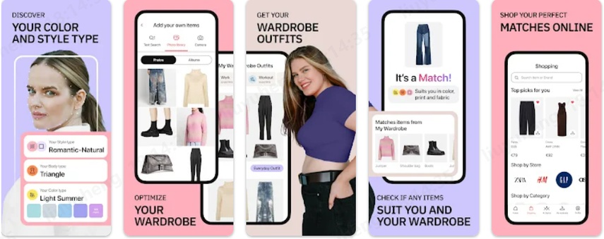 Aplicativo StyleDNA como assistente de moda e provador virtual IA