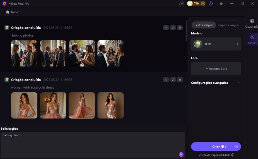 exportar as imagens falantes
